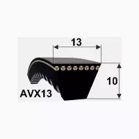 Ремень зубчатый AVX13